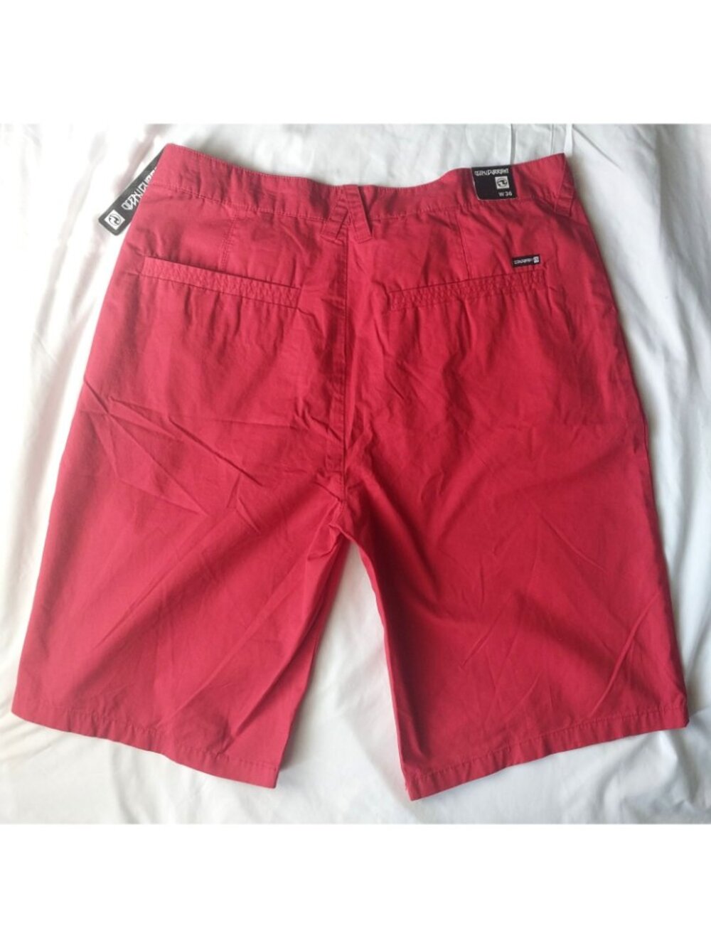 Ocean Current Chino Board Shorts Red Size 36 New - Picture 4 of 4